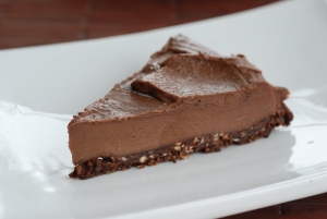 Raw chocolate cheesecake from Tastespace. 