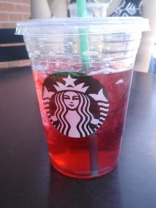 I also reunited with an old Starbucks favorite,, the unsweetened passion iced tea. 